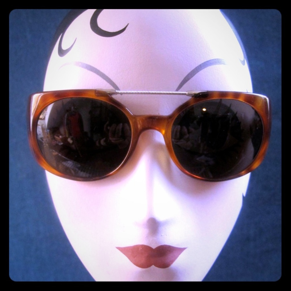 WEB  Faux Tortoise Aviator Sunglasses-Authentic